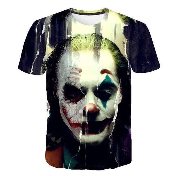 Hot Sale Clown T Shirt Men/women Joker Face 3D Printed Terror Fashion T-shirts Cool Character joker Harajuku Clothing | Vimost Shop.