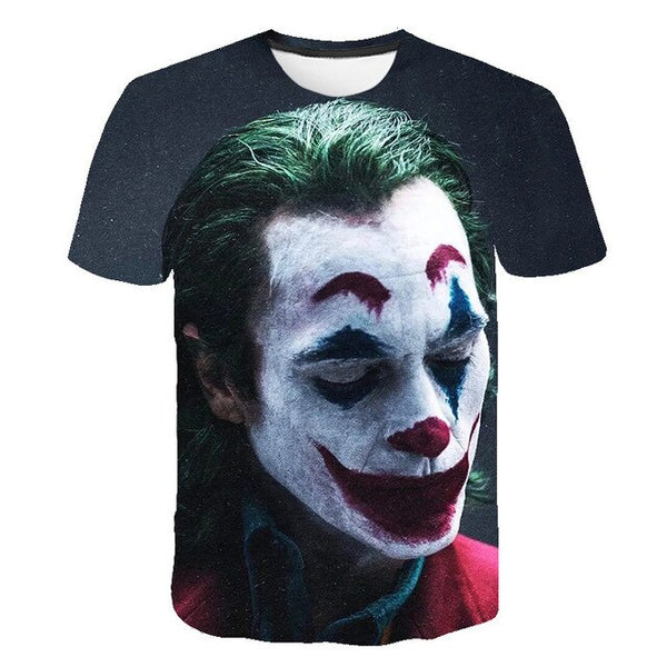 Hot Sale Clown T Shirt Men/women Joker Face 3D Printed Terror Fashion T-shirts Cool Character joker Harajuku Clothing | Vimost Shop.