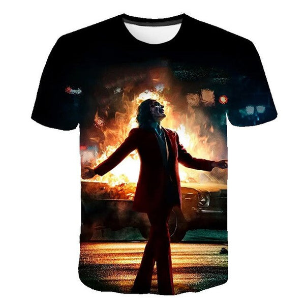 Hot Sale Clown T Shirt Men/women Joker Face 3D Printed Terror Fashion T-shirts Cool Character joker Harajuku Clothing | Vimost Shop.