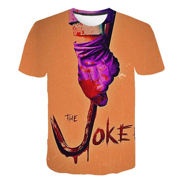 Hot Sale Clown T Shirt Men/women Joker Face 3D Printed Terror Fashion T-shirts Cool Character joker Harajuku Clothing | Vimost Shop.