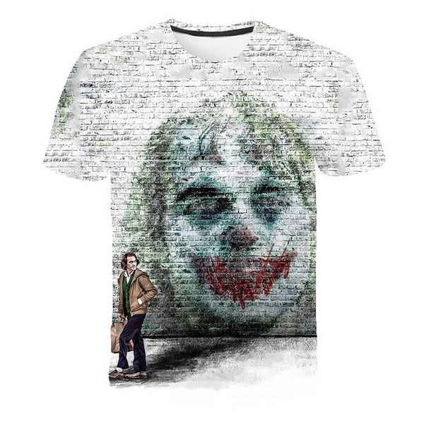 Hot Sale Clown T Shirt Men/women Joker Face 3D Printed Terror Fashion T-shirts Cool Character joker Harajuku Clothing | Vimost Shop.