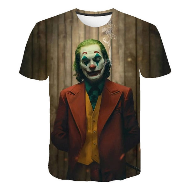 Hot Sale Clown T Shirt Men/women Joker Face 3D Printed Terror Fashion T-shirts Cool Character joker Harajuku Clothing | Vimost Shop.