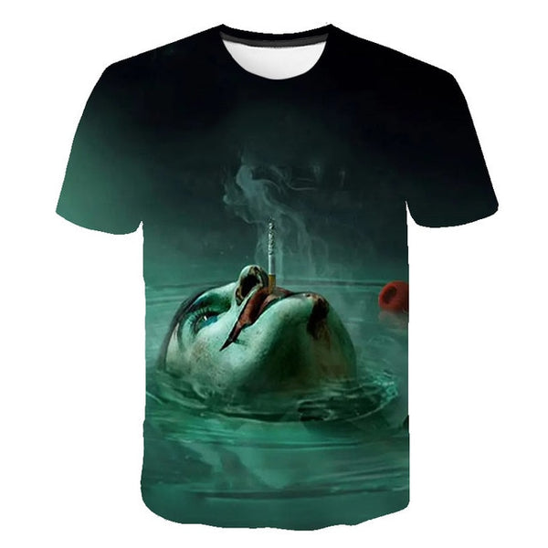 Hot Sale Clown T Shirt Men/women Joker Face 3D Printed Terror Fashion T-shirts Cool Character joker Harajuku Clothing | Vimost Shop.