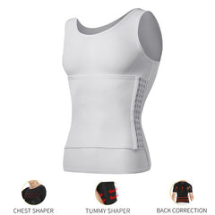 Men Body Shaper Abdomen Reducing Shapewear Waist Trainer Belly Slimming Shapers Abs Slim Vest Male Compression Shirts Corset Top