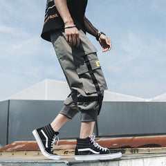 Large Size Design Men's jogging Pants Leisure Elasticated Waist Overalls Male Summer Fashion Sweatpants