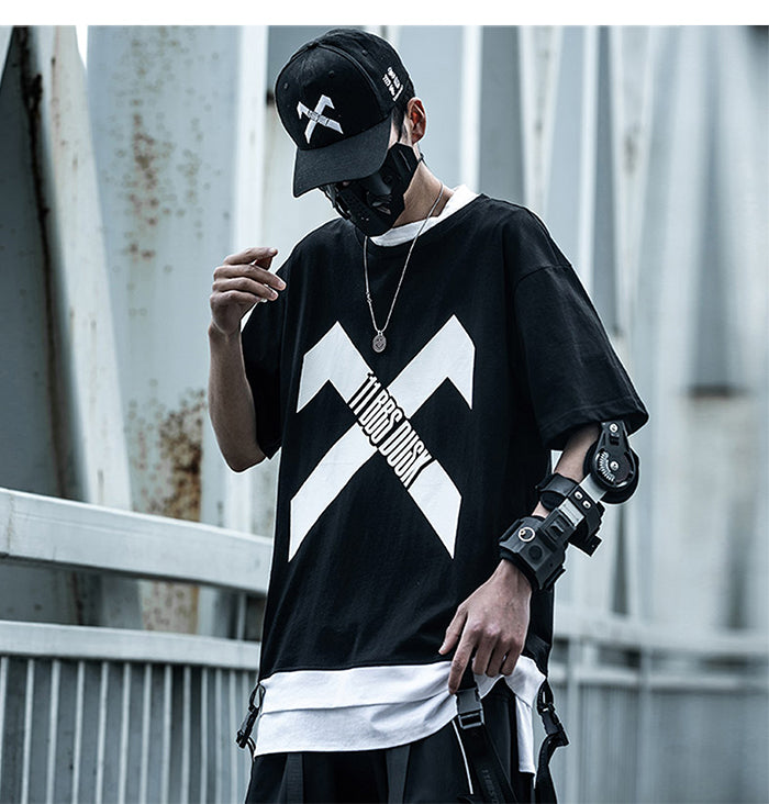 Hip Hop Streetwear T Shirt Summer Patchwork Printed Tactica Harajuku Short Sleeve Oversized Mens T Shirts | Vimost Shop.