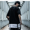 Hip Hop Streetwear T Shirt  Summer Patchwork Printed Tactica Harajuku Short Sleeve Oversized Mens T Shirts | Vimost Shop.
