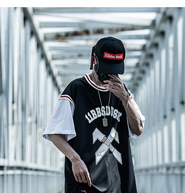 Streetwear Hip Hop T Shirt Men Hit Color Print Basketball Sportswear Short Sleeve Summer Cottom Casual Tshirts | Vimost Shop.