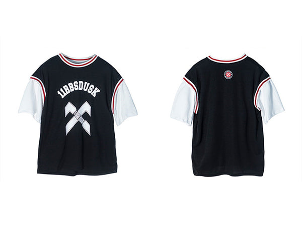 Streetwear Hip Hop T Shirt Men Hit Color Print Basketball Sportswear Short Sleeve Summer Cottom Casual Tshirts | Vimost Shop.