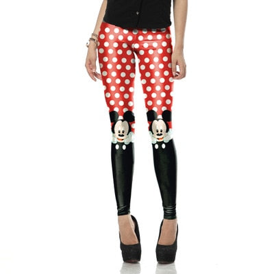 Active Women Minnie Mickey Yoga Gym Leggings Athletic Women Sport Clothing | Vimost Shop.