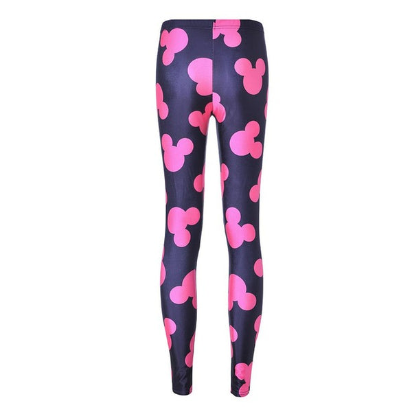 Active Women Minnie Mickey Yoga Gym Leggings Athletic Women Sport Clothing | Vimost Shop.