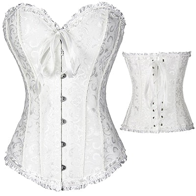 X Sexy Women steampunk clothing gothic Plus Size Corsets Lace Up boned Overbust Bustier Waist Cincher Body shaper corselet S-6XL | Vimost Shop.