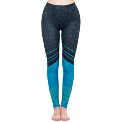 Women Legging Starry Sea Love Printing leggins High Waist Punk Leggings Color Legins Slim Fitness Pants