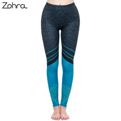 Women Legging Starry Sea Love Printing leggins High Waist Punk Leggings Color Legins Slim Fitness Pants