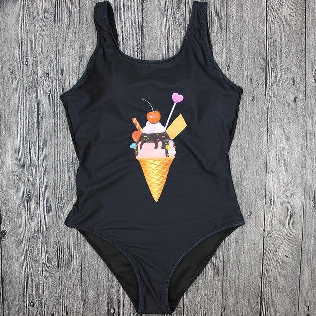 Sexy Bikini Set Ice Cream Print Women Swimwear | Vimost Shop.