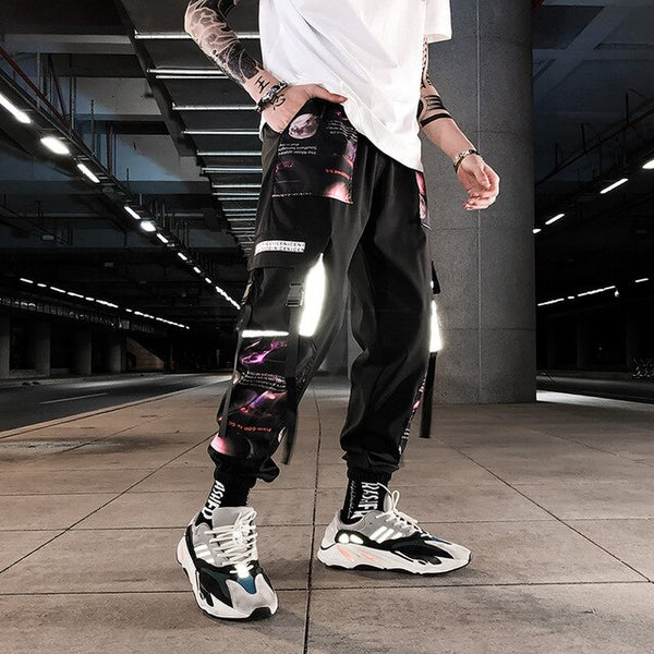 Streetwear Men Hip Hop Patchwork Sweatpants Joggers Trousers Casual Drawstring Sportwear Pants Male New Men Cargo Pants | Vimost Shop.