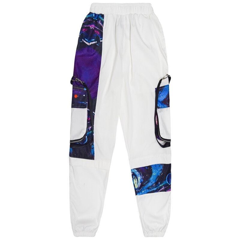 Streetwear Men Hip Hop Patchwork Sweatpants Joggers Trousers Casual Drawstring Sportwear Pants Male New Men Cargo Pants | Vimost Shop.