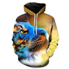 3D Print Flame Tiger Hoodie Men Sweatshirt Men Women Hoodies Plus Size Pullover Novelty 6XL Casual Animal Coats | Vimost Shop.