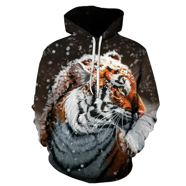 3D Print Flame Tiger Hoodie Men Sweatshirt Men Women Hoodies Plus Size Pullover Novelty 6XL Casual Animal Coats | Vimost Shop.