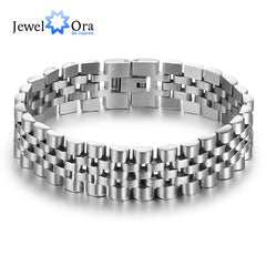 Luxury Gold Color Stainless Steel Bracelet 200mm Wristband Men Jewelry Bracelets Bangles Gift for Him