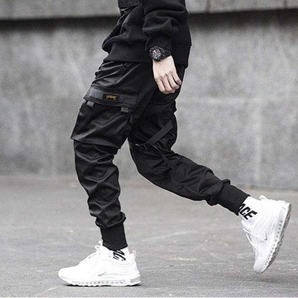 Men Joggers Pants Multi-pocket Elastic Waist Harem Pants Men Hip Hop Streetwear Sweatpants Pencil Pants Techwear | Vimost Shop.