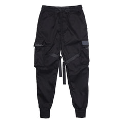 Men Joggers Pants Multi-pocket Elastic Waist Harem Pants Men Hip Hop Streetwear Sweatpants Pencil Pants Techwear