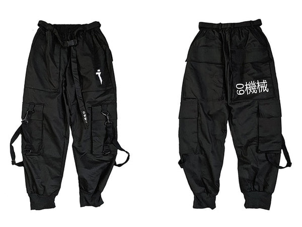 Techwear Cargo Pants Men Multi Pockets Hip Hop Casual Streetwear Trousers Joggers Elastic Waist Sweatpants | Vimost Shop.