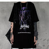 Lightning Print T Shirt Men Summer Casual Tshirt Tees Hip Hop Harajuku Loose Streetwear Short Sleeve Shirts | Vimost Shop.