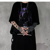 Lightning Print T Shirt Men Summer Casual Tshirt Tees Hip Hop Harajuku Loose Streetwear Short Sleeve Shirts | Vimost Shop.