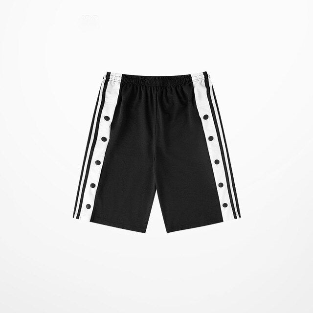 Hip Hop Retro Side Slip Fastener Shorts Men Casual Wear Sports Short | Vimost Shop.
