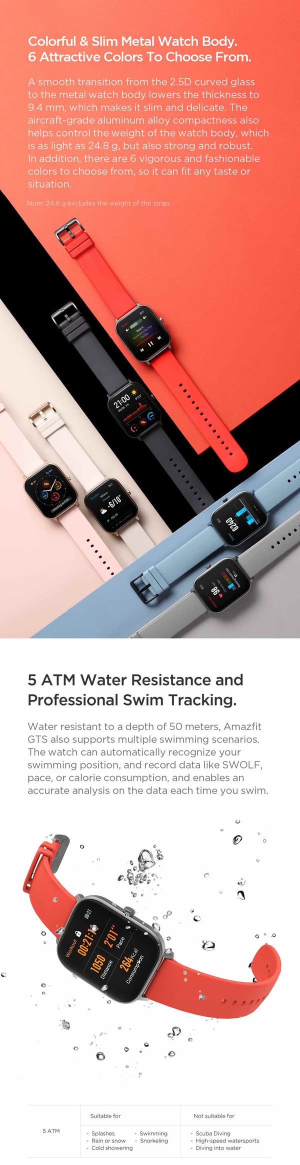 Smart Watch BT5.0 AMOLED Screen Heart Rate Sleep Wristband GPS+GLONASS 5ATM Waterproof Sport Smart Watch | Vimost Shop.