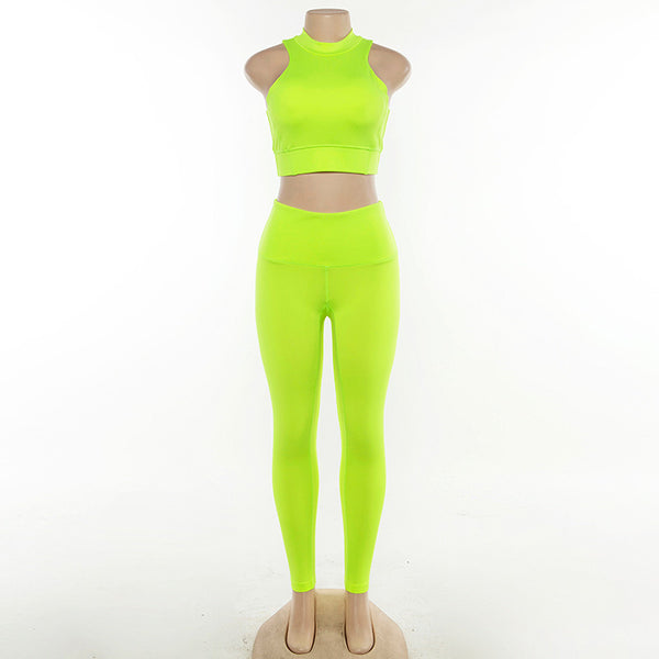 Fitness Suit Women Gym Clothing Dry Fit Yoga Set Sportswear Woman Workout Clothes Vest Legging Kit Black Red Green | Vimost Shop.