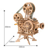 ROKR Hand Crank Projector Classic Film Vitascope 3D Wooden Puzzle Model Building Toys for Children Adult LK601 | Vimost Shop.