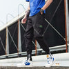 Streetwear Ribbons Casual Pants Men Black Slim Mens Joggers Pants Side-pockets Cotton Camouflage Man Trousers | Vimost Shop.