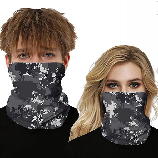 Unisex Leopard Camouflage Face Cover Scarf Washable Rave Bandana Neck Gaiter Tube Headwear For Women Men Dustproof Face Scarf | Vimost Shop.