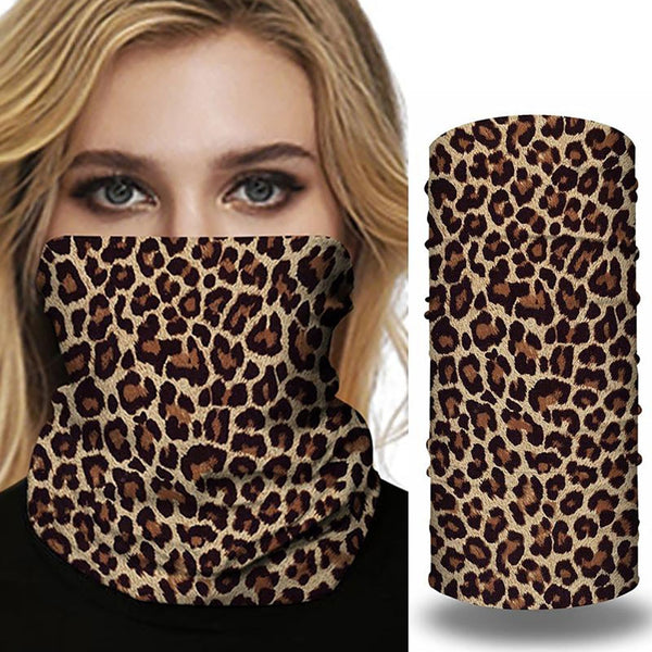Unisex Leopard Camouflage Face Cover Scarf Washable Rave Bandana Neck Gaiter Tube Headwear For Women Men Dustproof Face Scarf | Vimost Shop.