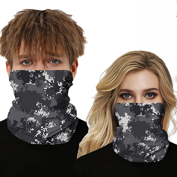 Unisex Leopard Camouflage Face Cover Scarf Washable Rave Bandana Neck Gaiter Tube Headwear For Women Men Dustproof Face Scarf | Vimost Shop.