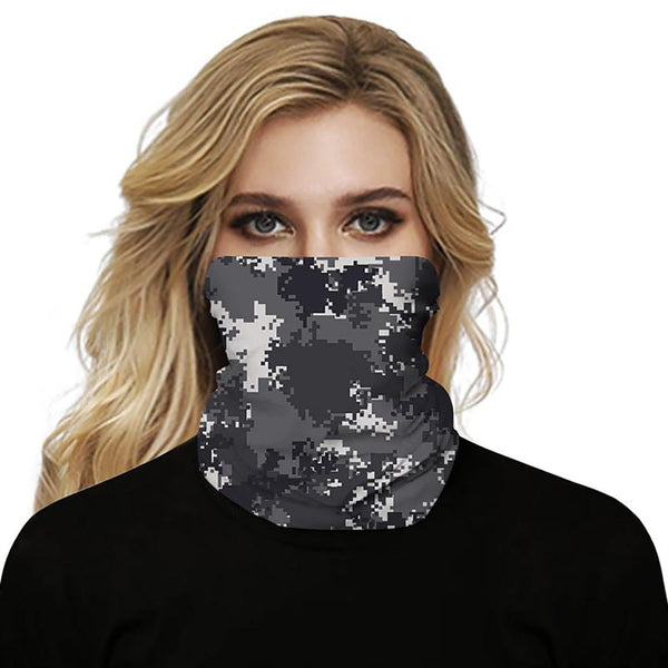 Unisex Leopard Camouflage Face Cover Scarf Washable Rave Bandana Neck Gaiter Tube Headwear For Women Men Dustproof Face Scarf | Vimost Shop.