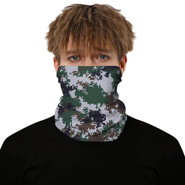 Unisex Leopard Camouflage Face Cover Scarf Washable Rave Bandana Neck Gaiter Tube Headwear For Women Men Dustproof Face Scarf | Vimost Shop.