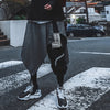 Irregular Hip Hop Men Harem Skirt Pants Harajuku Adjustable Streetwear Black Pleated Apron Gothic Jogger Trouser | Vimost Shop.
