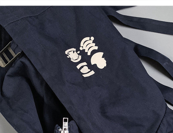 Hip Hop Cargo Jackets Men 2020 Letter Printed Autumn Casual Streetwear Harajuku Ribbons Pockets Turtleneck Coats | Vimost Shop.