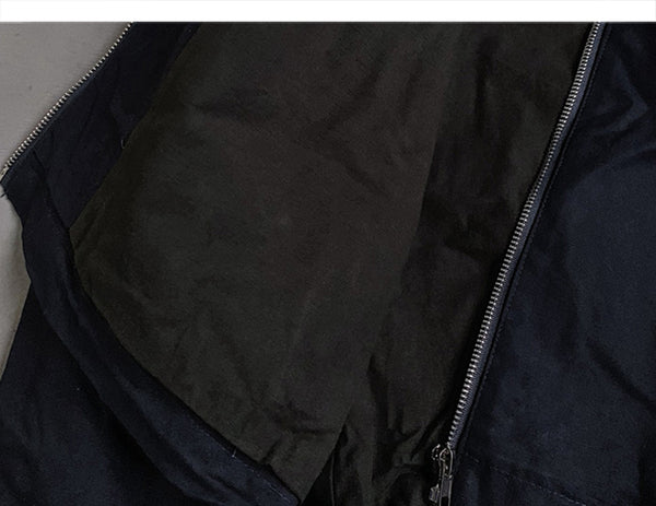 Hip Hop Cargo Jackets Men 2020 Letter Printed Autumn Casual Streetwear Harajuku Ribbons Pockets Turtleneck Coats | Vimost Shop.