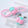 5pcs Cotton Dog Rope Toy Knot Dog Chew Toys Teeth Cleaning Pet Ball For Small Medium Large Dogs Palying Training