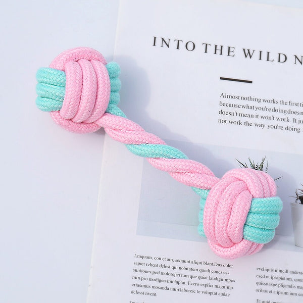 5pcs Cotton Dog Rope Toy Knot Dog Chew Toys Teeth Cleaning Pet Ball For Small Medium Large Dogs Palying Training