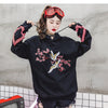 Flower Animal Embroidery Pullover Hoodie Men Chinese Style Casual Hoodies Sweatshirts Fashion Hip Hop Streetwear | Vimost Shop.
