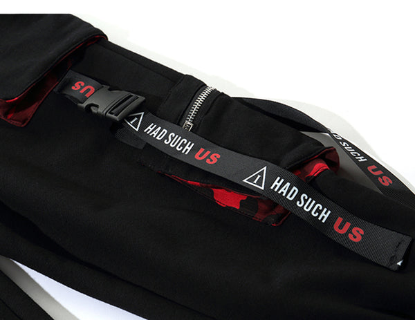 Ribbons Pockets Harem Pants Men Streetwear Autumn Winter Sweatpants Hip Hop Joggers Slim Men Pencil Pants | Vimost Shop.