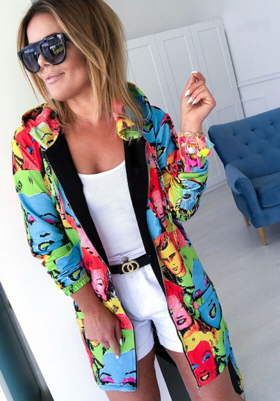 Fashion Women Zipper Bomber Jacket Autumn Loose Zip UP | Vimost Shop.