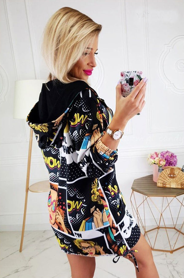 Fashion Women Zipper Bomber Jacket Autumn Loose Zip UP | Vimost Shop.