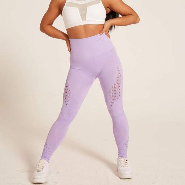 Women Seamless Leggings High Waist Elastic Yoga Pants Gym Running | Vimost Shop.