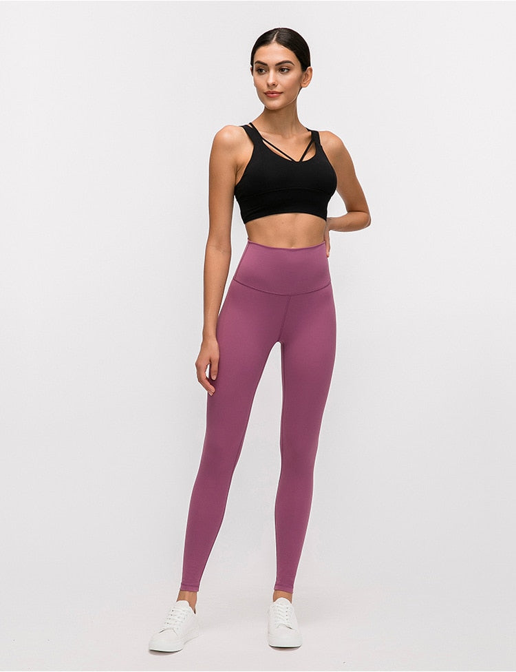 Classical 2.0Versions Soft Naked-Feel Athletic Fitness Leggings Women Stretchy High Waist Gym Sport Tights Yoga Pants lulu | Vimost Shop.